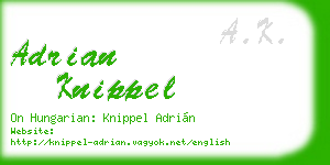 adrian knippel business card